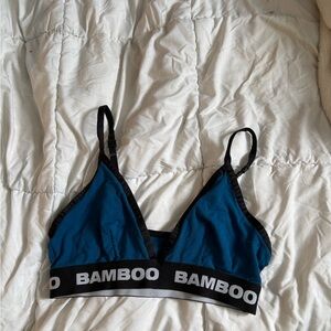 BAMBOO Women's Teal and Black Bralette